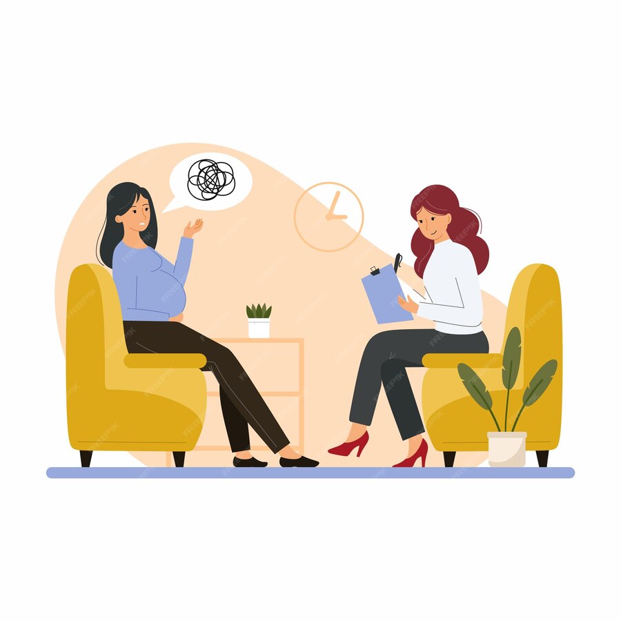 Psychologist in session